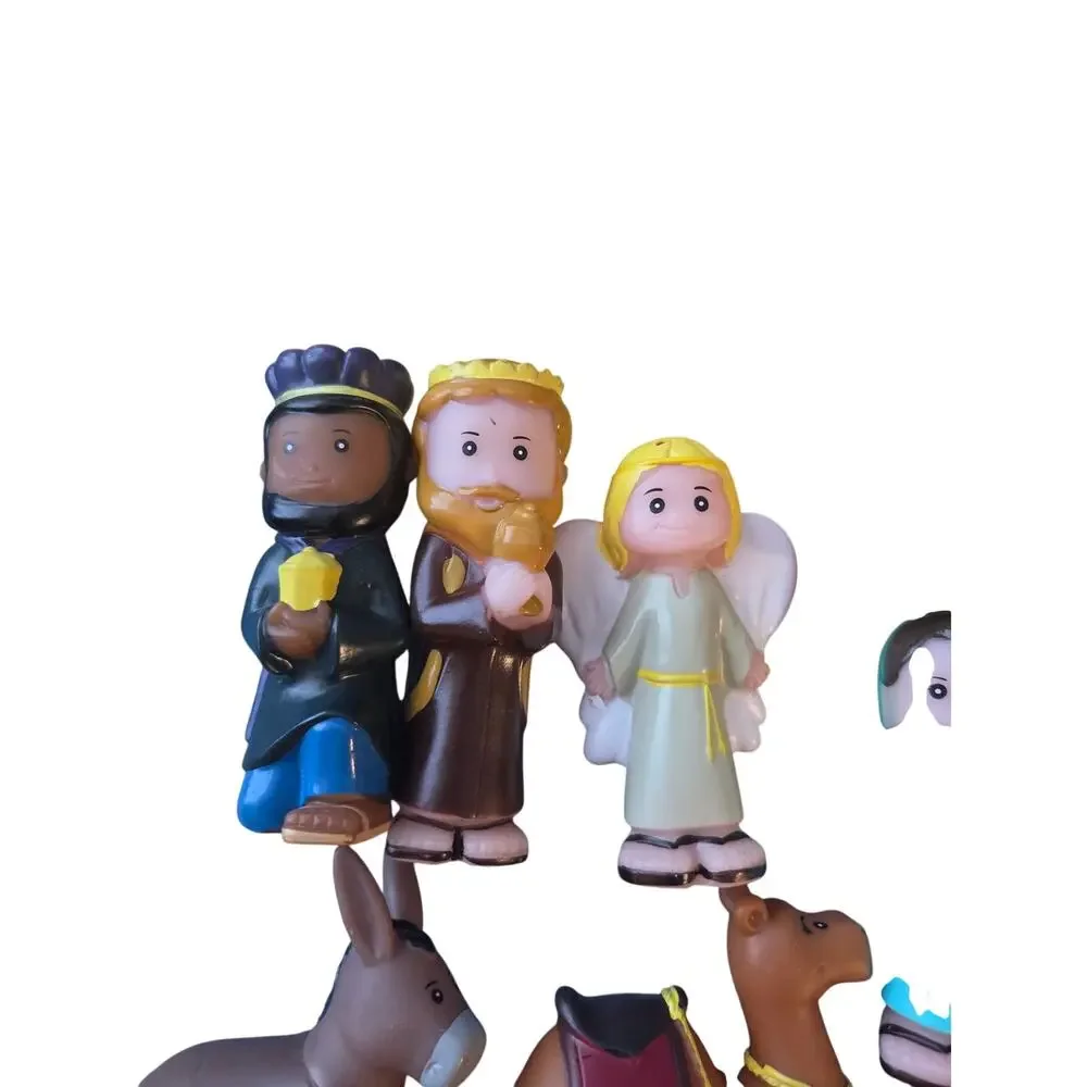 Set of 13 Hobby Lobby Kids Christmas Nativity Set Manger Scene 4